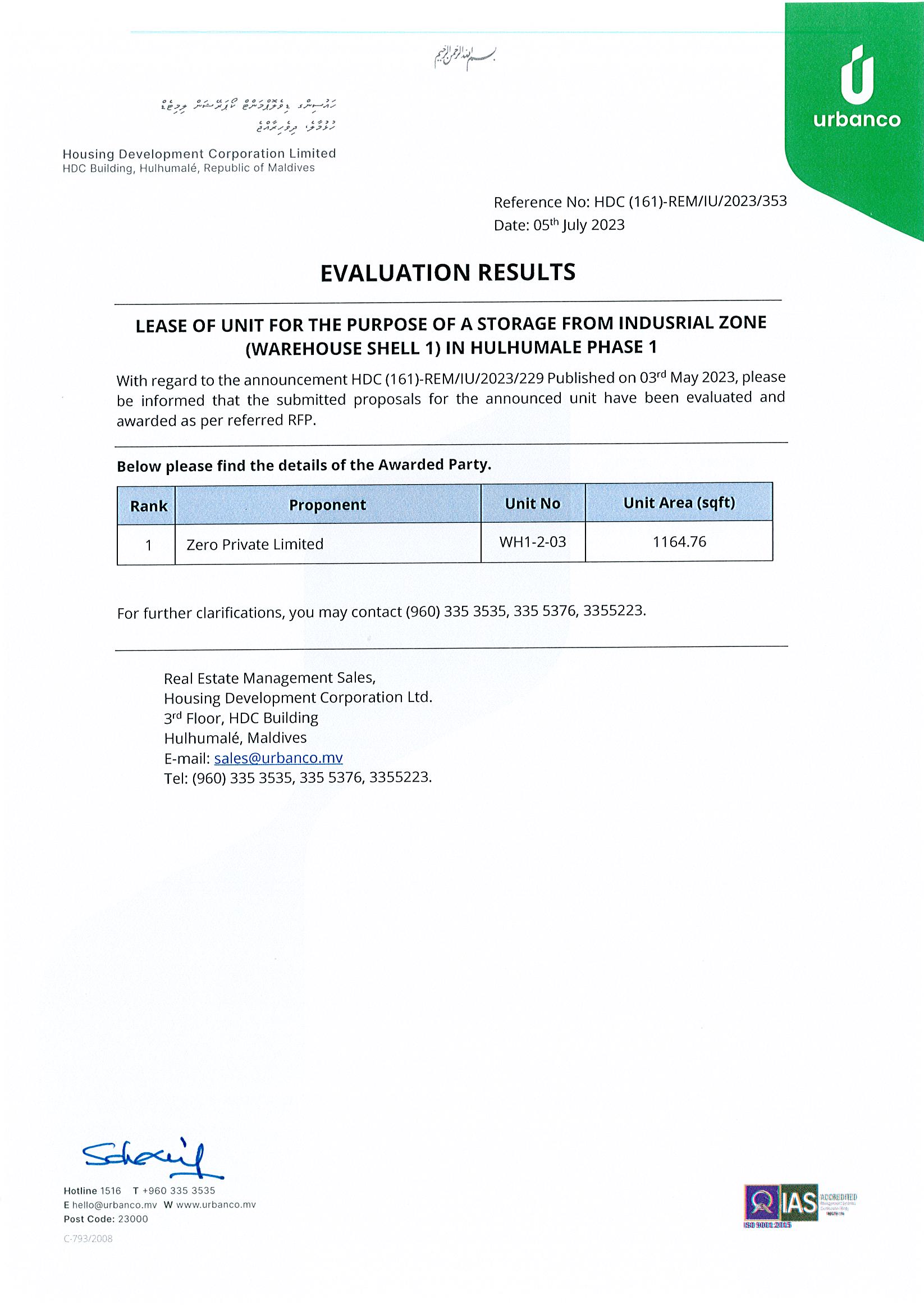 Evaluation Result