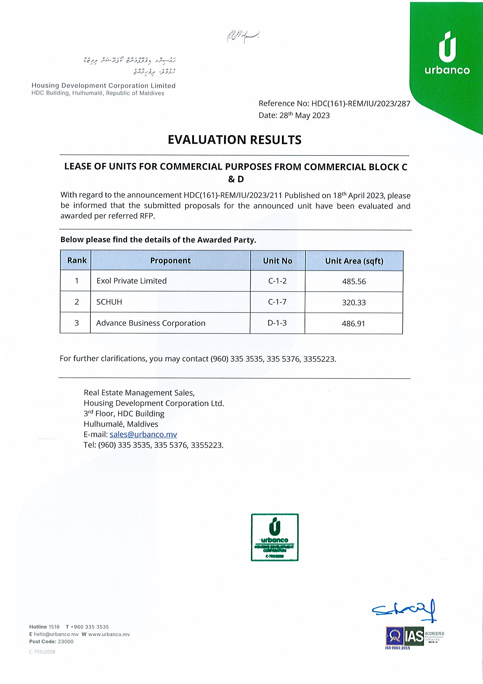 Evaluation Result