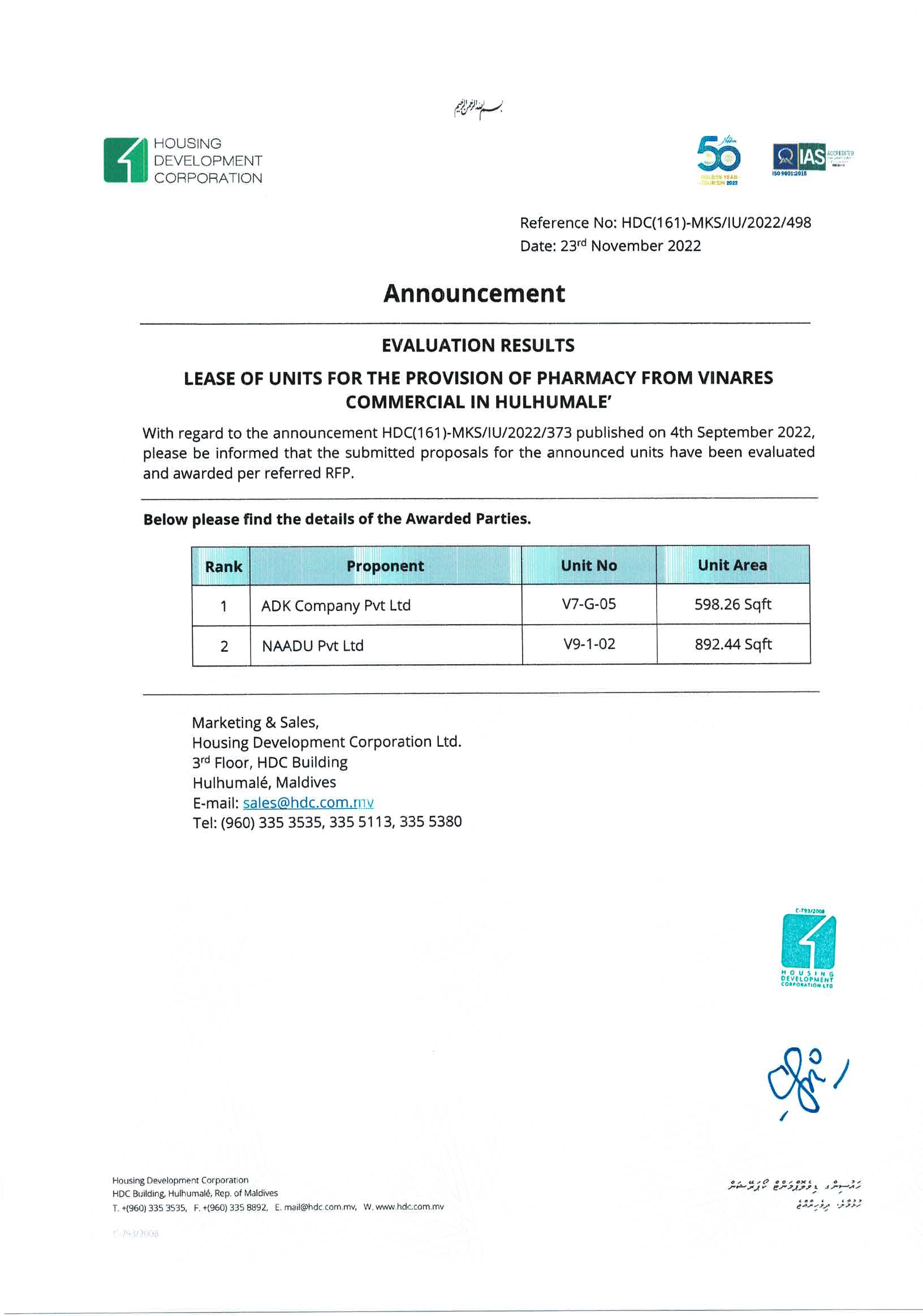 Evaluation Result