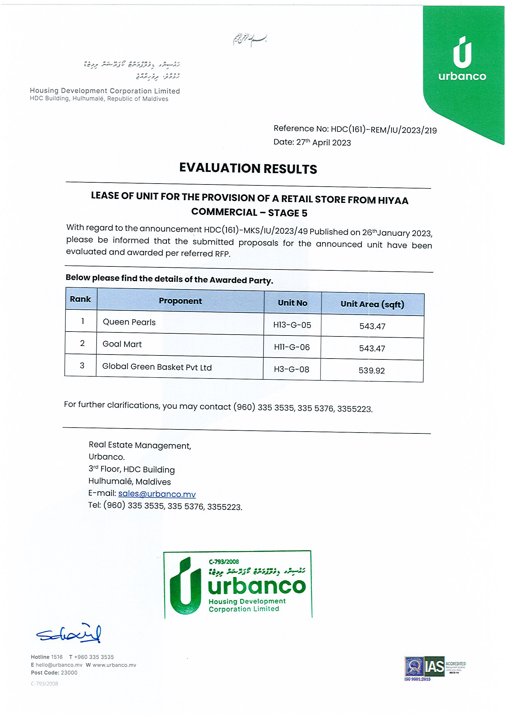 Evaluation Result